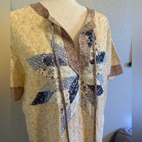 NWOT Coach X Keith Haring Quilted Patchwork T Shirt Dress - Size 8 - 30496 - Picture 2 of 10